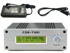 CZE-T251 25W FM Transmitter Stereo Broadcast Radio Modulator Power