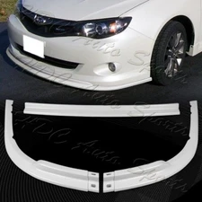 For 2008-2010 Subaru Impreza WRX Premium CS-Style Painted White Front Bumper Lip