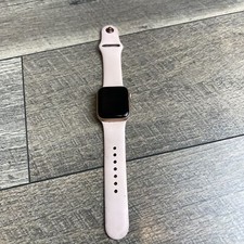 Apple Watch Series 4 GPS Smartwatch Beige Strap 40mm Touchscreen Aluminum Case