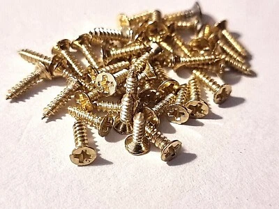 Small Screws Brassed Countersunk 8mm Jewellery Box Hinge Dolls House Free Post