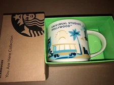 Starbucks 2016 Universal Studios Hollywood "You Are Here" Coffee Mug Cup 14 oz.