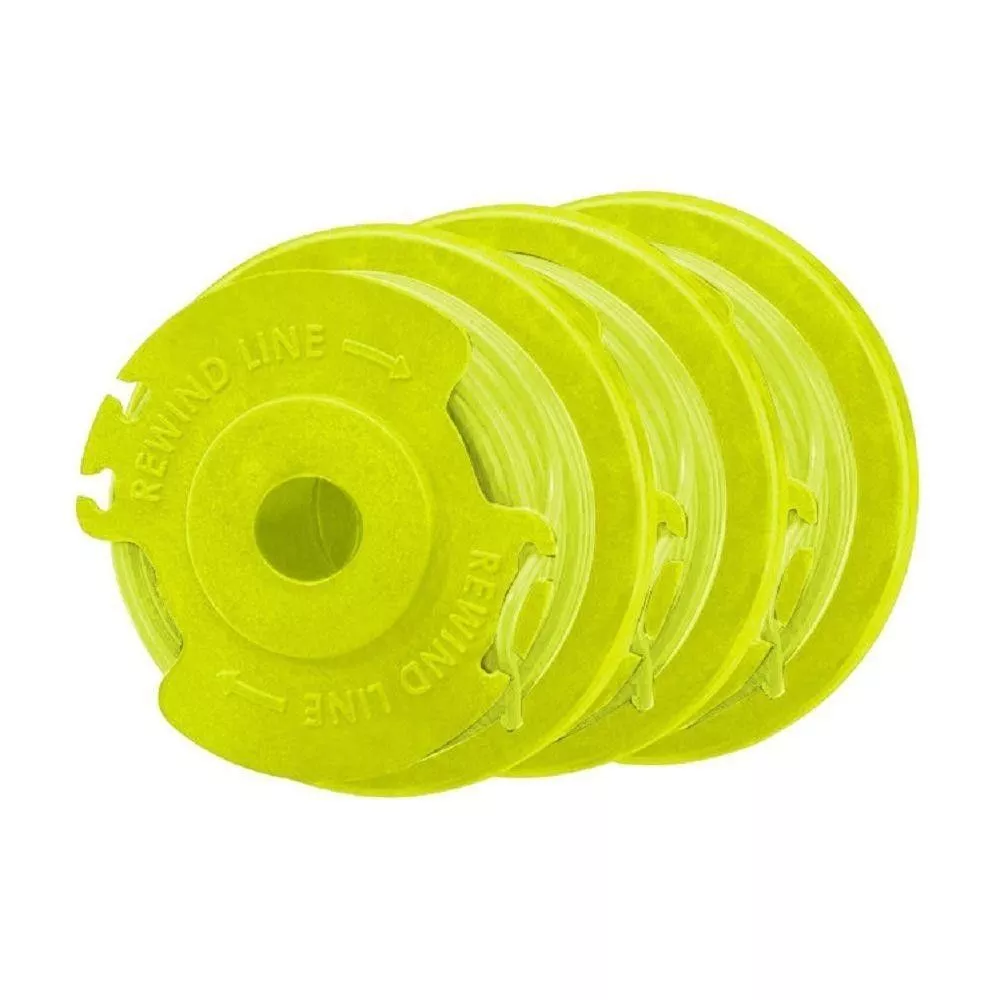 Ryobi Replacement Twisted 0.080 In. String Trimmer Auto Feed Line Spools 3 Pack
