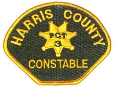 HARRIS COUNTY – CONSTABLE - TEXAS TX Sheriff Police Patch PCT 3 GOLD STAR 