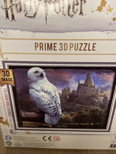 Harry Potter Hogwarts Edvige Gufo Primo Puzzle Immagine 3D 500 Pezzi 24" x 18" Nuovo - Foto 3 di 3