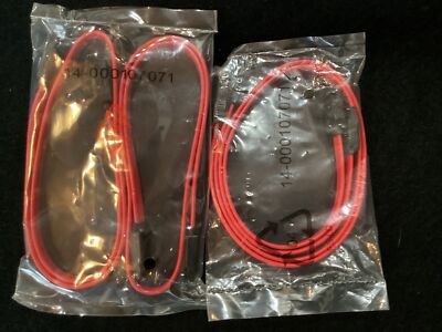 SATA Serial ATA Cable 18'' Straight to Straight  Red (Lot of 2) 14-000107071