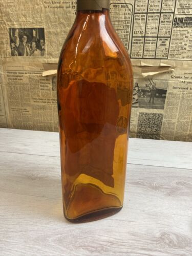 Vintage XL Grants Glenfiddich Balvenie Whisky Glass Bottle Litre Money Coin Jar - Picture 8 of 8