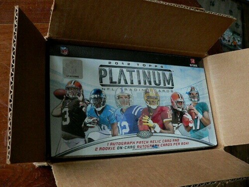 2012 Topps Platinum Hobby Football 6 caja (abierta) - 6 cajas selladas de fábrica - Imagen 2 de 4