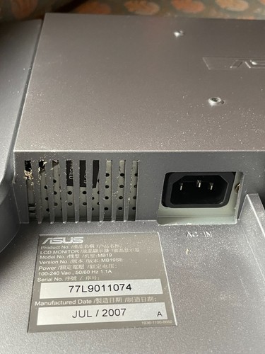 PC Monitor, ASUS, 19 Zoll, mit Lautsprecher - Bild 6 von 7
