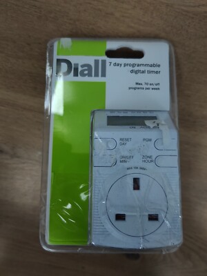Diall 7 Tage Mini programmierbare digitale Zeitschaltuhr