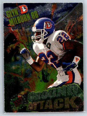 1995 Topps Stadium Club John Elway Glyn Milburn Ground Attack Insert #G4