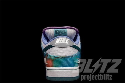 NIKE SB DUNK LOW OG QS FUTURA LABORATORIES BLEACHED AQUA Sz 7.5-12 HF6061-400 - Picture 11 of 12