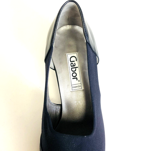 Womens Gabor Heel Shoes Leather Suede Black 5.5UK Preowned Good Condition - Picture 4 of 9