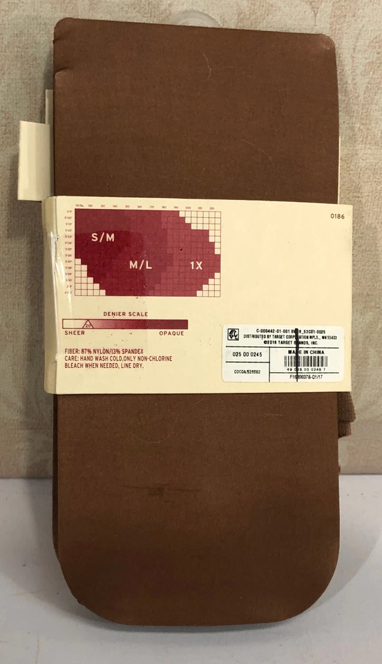 Medias transparentes Merona Cocoa medianas/grandes Foto 2 de 2