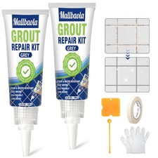 White/Grey Tile Grout Repair Kit 2 Pack Grout Filler Grout Sealer Fast Drying