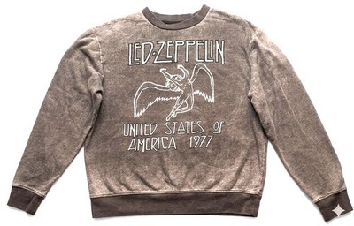 Led Zeppelin Sweatshirt Mens Medium 1977 US Tour Shirt