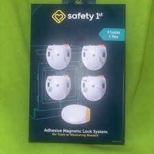 Safety 1st Adhesive Magnetic Lock System, 4 Locks And 1 Key