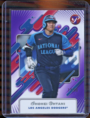 2025 Topps Pristine #281 Shohei Ohtani 17/99 JSY # Purple Refractor Dodgers