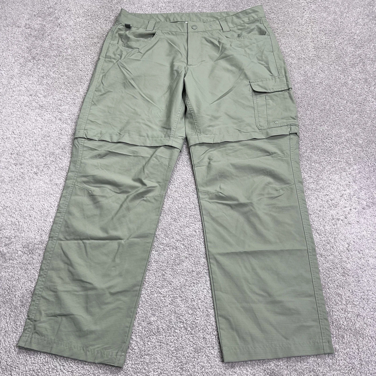 Columbia PFG Convertible Cargo Pants Mens 36x30 Performance Fishing Zip Off Fish