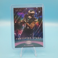 A. J. Brown 2023 Panini Certified - Certified Stars Mirror Purple #CS-24 /199