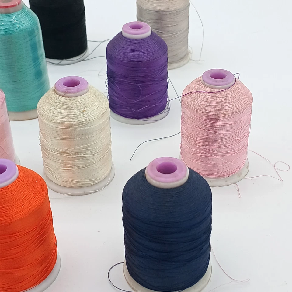 Lot of 18 Machine Embroidery Thread Spools: Coats & Clark, Janome, Threadelight - Image 4 of 4