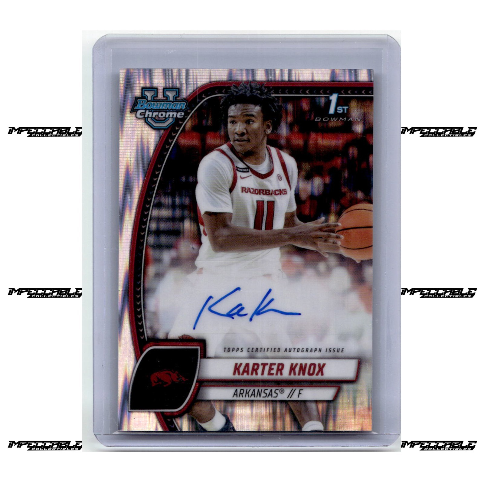 2024-25 Bowman U Chrome - Stealth #41 Karter Knox Rookie Auto SP