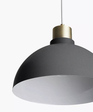 Deckenleuchte Pendelleuchte John Lewis Jamie grau, Metall UVP 70£ VERKRATZT