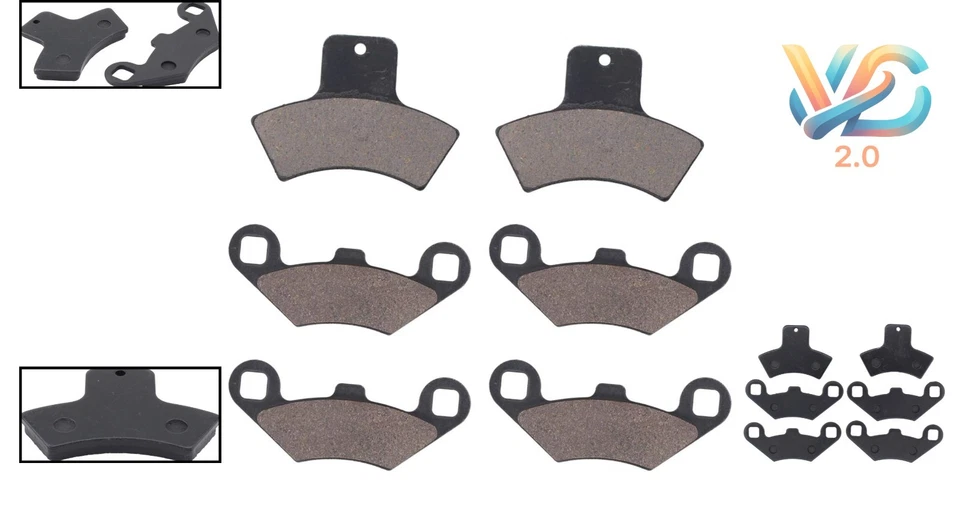 Brake Pads for Polaris Sportsman 500 HO Scrambler 400 Trail Blazer 250 - Imagem 2 de 4