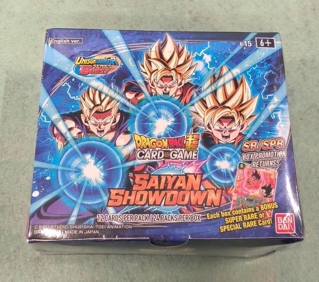 Dragon Ball Super Card Game B15 Saiyan Showdown Booster Box Sealed