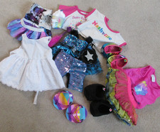 Lot Of 15 Build a Bear Plush Animal Shoes Pocketbook Cupcake Dress Leggings Tutu