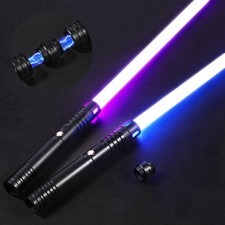 2Pack FX Dueling Lightsaber Battle Sounds Metal Hilt Update 20 Colors Changea...