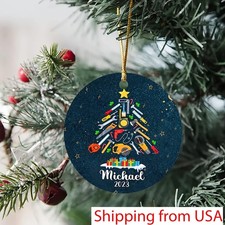 Carpenter Ornament, Personalized Carpenter Christmas Ornament 2022, Custom Wo...