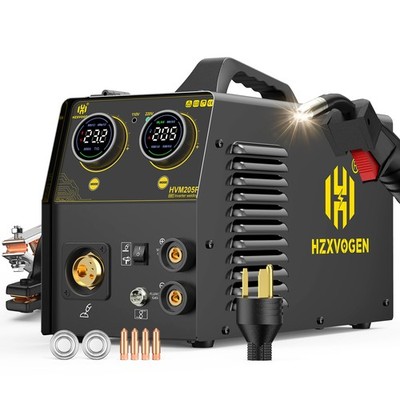 Suitable for Beginner 5in1 MIG Welder TIG MMA Gas Gasless Pulse MIG Weld Alu,St