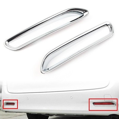 2Pcs Rear Bumper Reflector Fog Light Cover For Toyota Alphard Vellfire 2016-2019
