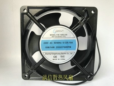 LEIPOVT F2E-120S-230 KS12038HA2-T7L 230V 0.12/0.10A 19/14W Fan *hu