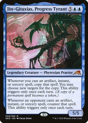 MTG Jin-Gitaxias, Progress Tyrant (59/608) Kamigawa Neon Dynasty LP