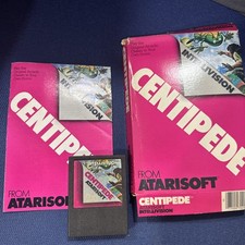 CENTIPEDE IntelliVision Atarisoft Video Game Cartridge Box & Manual CIB Works