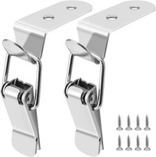 Stainless Steel Tool Box Hood Locks Latches 90-Degree Spring Loaded Toggle Lock