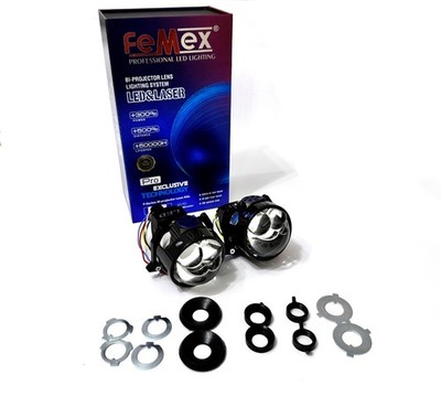 Femex 3,0'' Bi LED Projektor Objektiv 6000K 110W Mini LED Scheinwerfer Retrofi...