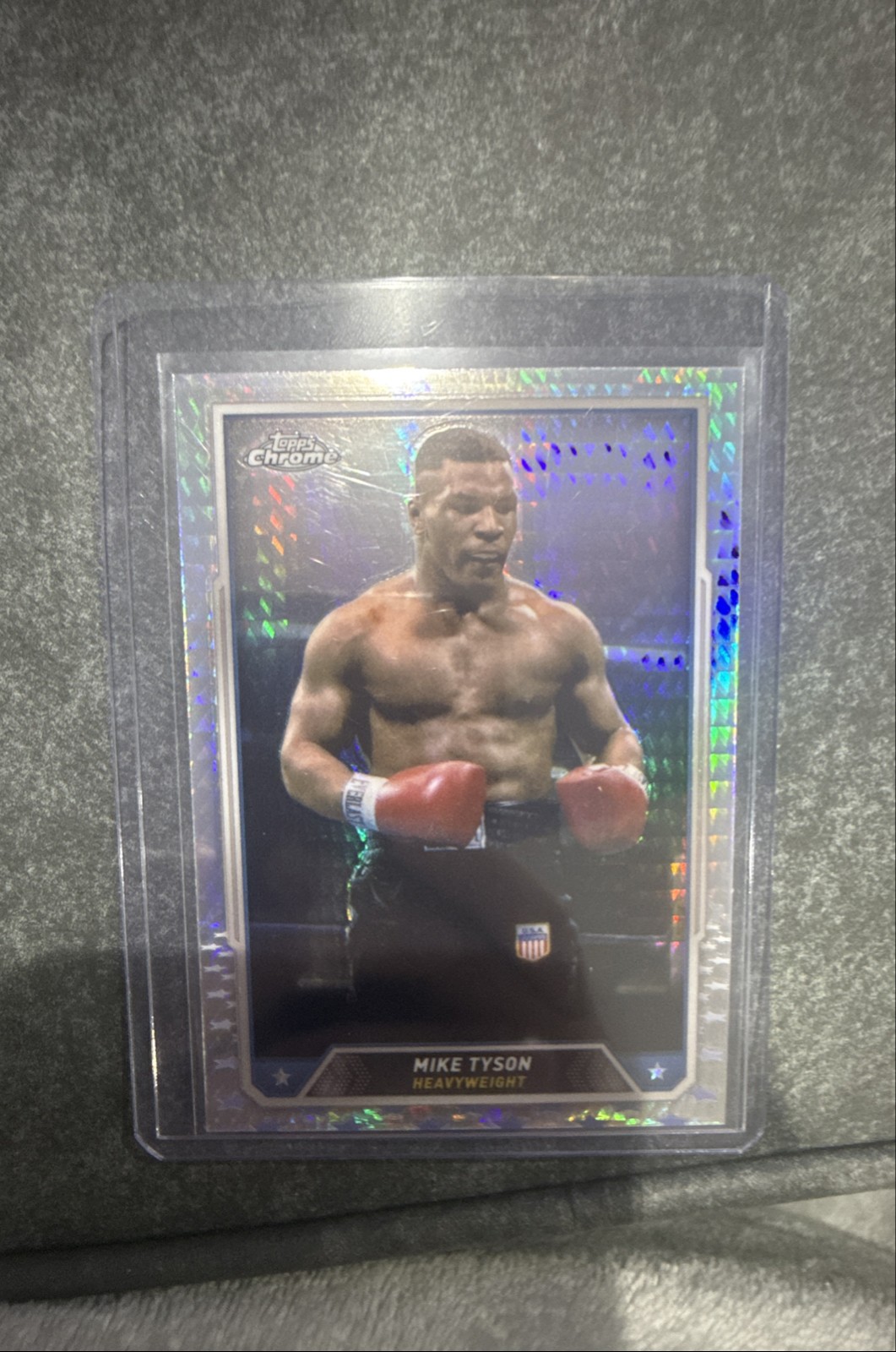 2024 Topps Chrome - Mike Tyson, Mike Tyson #35 Prism Refractor