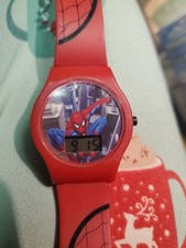 2009 Marvel Spider-Man Plastic Watch Never Worn. New Battery Installed.