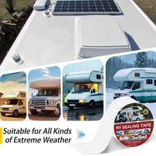 Weatherproof RV Sealant Tape High Performance Roof Repair Tape Sun Resistant