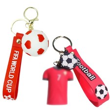 2er Set Fu&szlig;ball Schl&uuml;sselanh&auml;nger, Fu&szlig;ball Schl&uuml;sselanh&auml;nger Nr. 7, Gadget