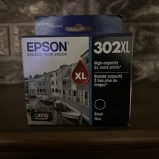 Epson 302XL High-Capacity Ink Cartridge - Black In Date NEW SEALED  