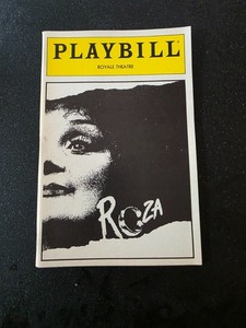 Roza Playbill w/Georgia Brown October 1987