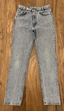 Vintage Levi  s 705 Denim Acid Wash Jeans Orange Tab 1980s Size 28x31 USA