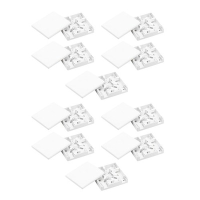 10Pcs 2 Ports SC Fiber Optics Optical Termination Distribution Protection Box P