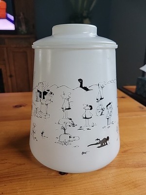 ハンスヘッドバーグ？HANSHEDBERG. Jar with lid Vintage B.C. Johnny Hart Cookie Jar With Lid. Comic Strip BC Grog