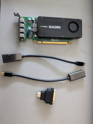 NVIDIA Quadro K1200 Workstation GPU Bundle   4x Mini DisplayPort   Dual Monitor