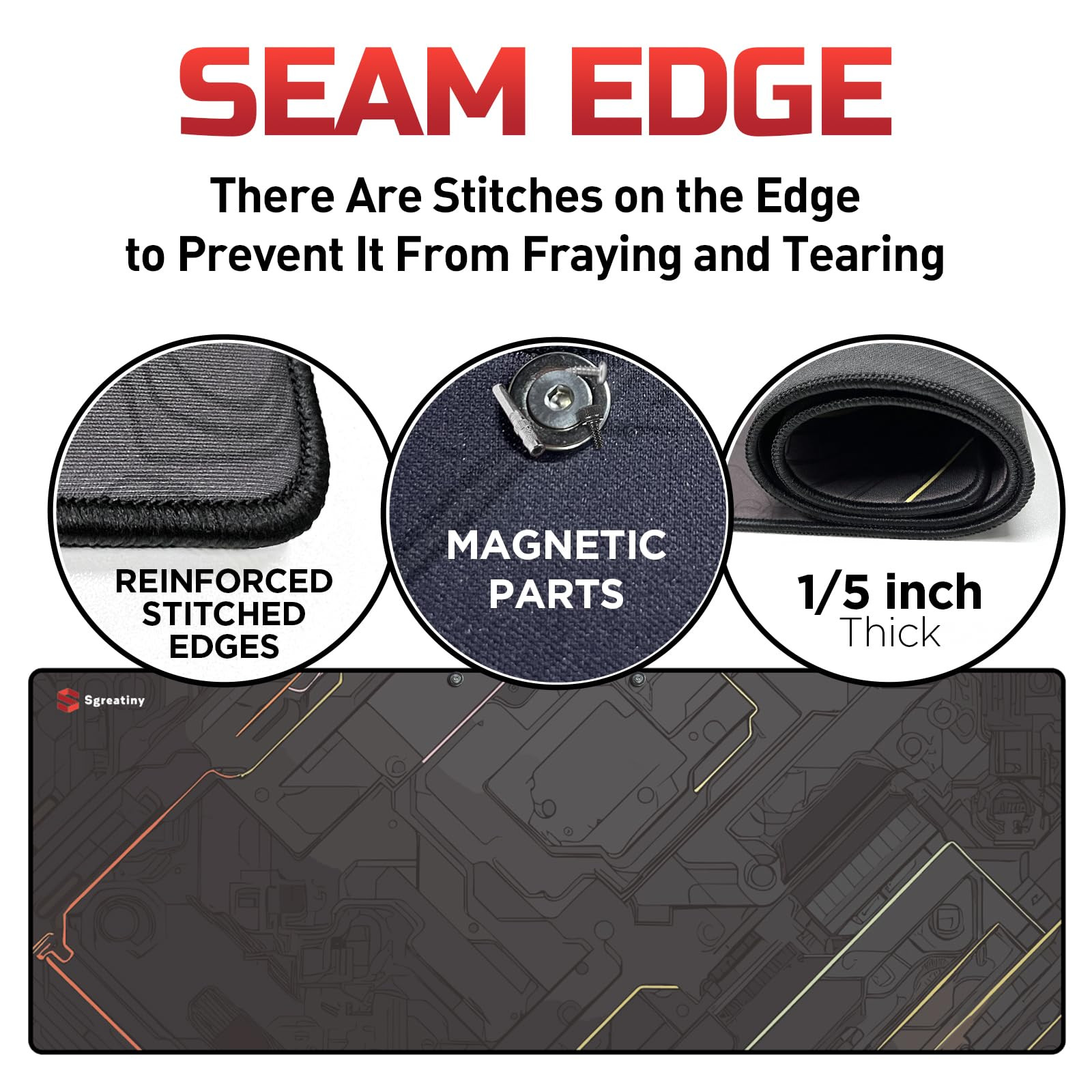 43"x 16" Large Gun Cleaning Mat,Work mat,Double Thickness Anti Slip Pads,Tabl...