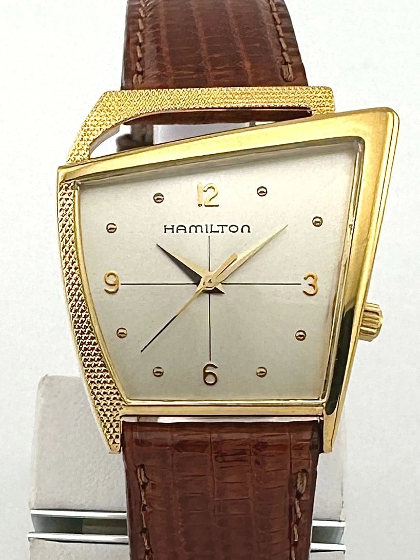Hamilton 9818 Clayton County Schools Quartz Date Watch New Battery Gold Tone VTG Hamilton 7 Jewels Wristwatches for sale | eBay main image 2